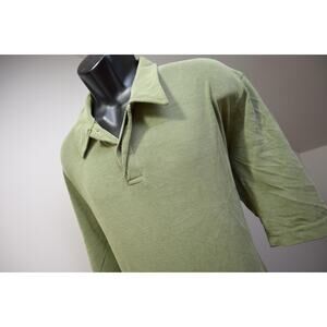Exofficio Athletic Golf Polo Shirt Rayon Polyester Short Sleeve Green Mens Sz XL